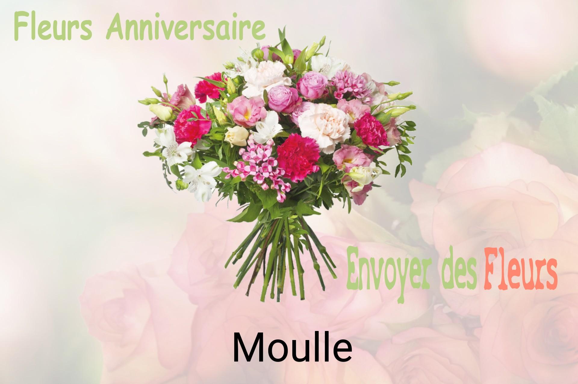 Bouquet de fleurs d’anniversaire livré à Moulle